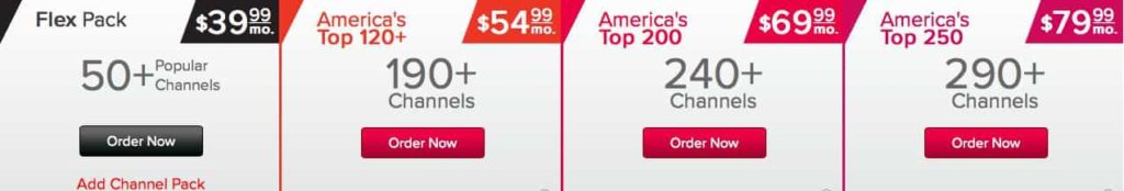 dish network pricing packages